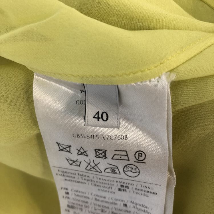 Valentino Valentino Yellow Lace Midi Dress Size 40 Size S / US 4 / IT 40 - 4 Thumbnail