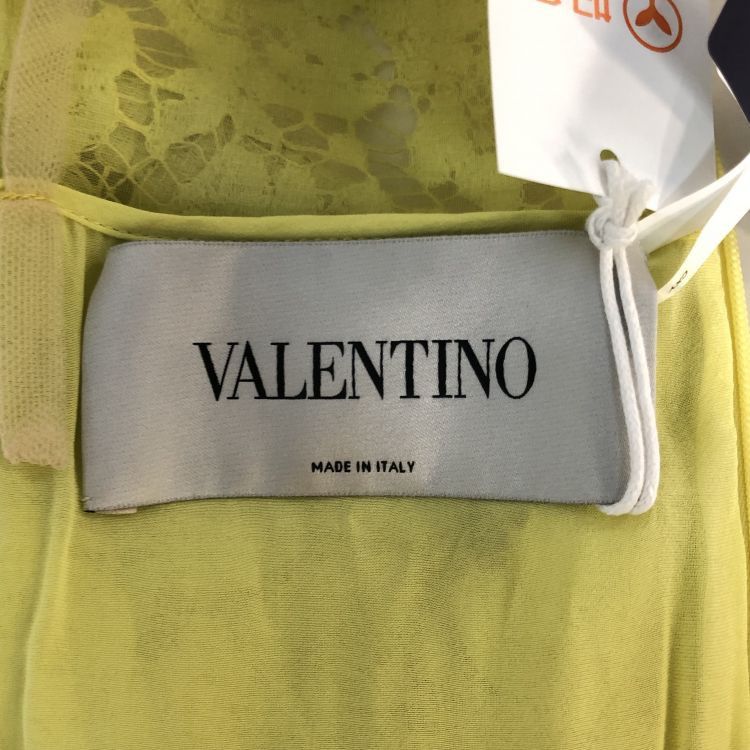 Valentino Valentino Yellow Lace Midi Dress Size 40 Size S / US 4 / IT 40 - 3 Thumbnail