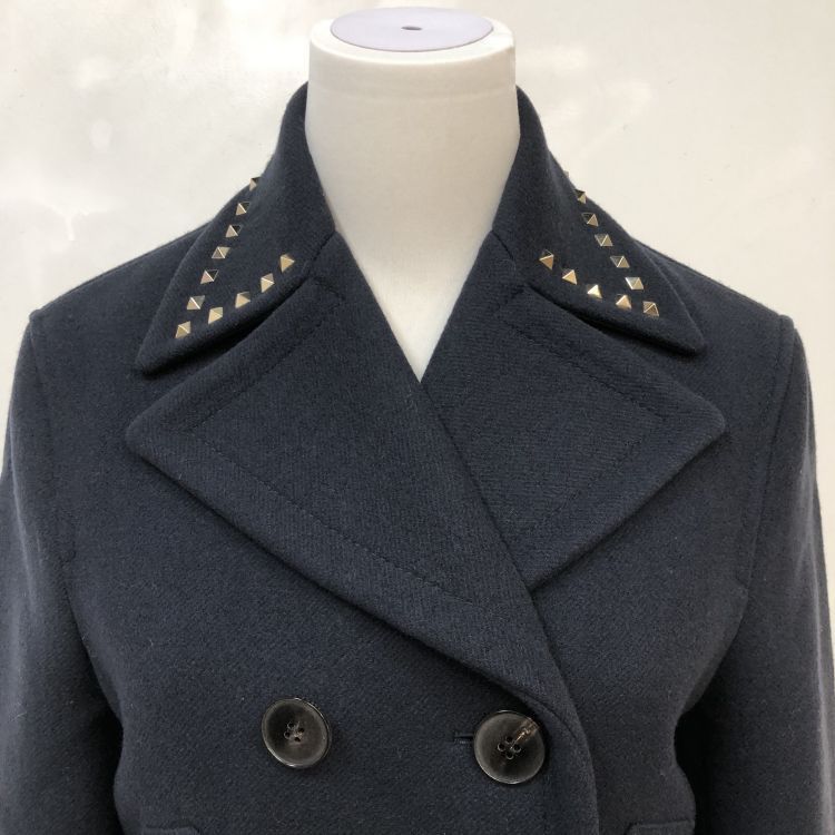 Valentino Valentino Studded Virgin Wool Coat Size 36 Size XS / US 0-2 / IT 36-38 - 6 Thumbnail