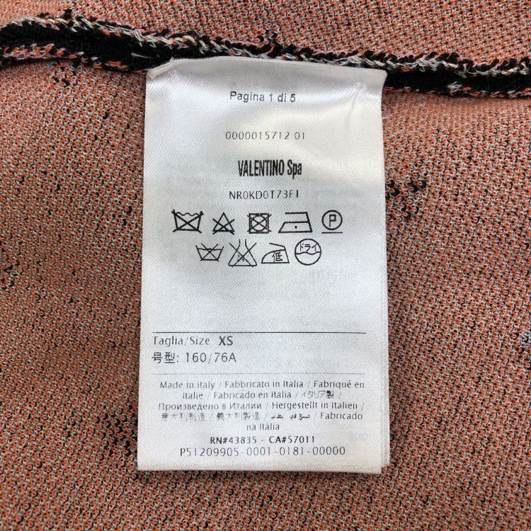 RED Valentino RED Valentino Ribbed Patterned Mini Dress Size XS Size XS / US 0-2 / IT 36-38 - 4 Thumbnail