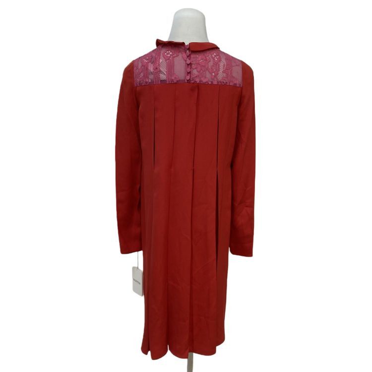 Valentino Valentino Red Lace Detail Midi Dress Size 38 Size XS / US 0-2 / IT 36-38 - 2 Thumbnail