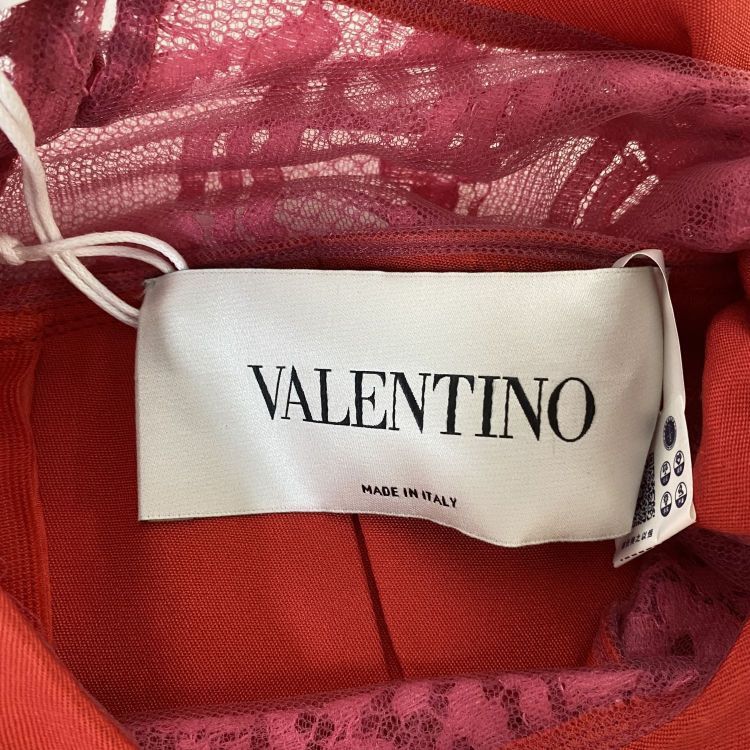 Valentino Valentino Red Lace Detail Midi Dress Size 38 Size XS / US 0-2 / IT 36-38 - 3 Thumbnail