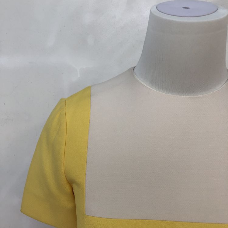 Valentino Valentino Color-blocked Wool Silk Midi Dress Size 38 Size XS / US 0-2 / IT 36-38 - 6 Thumbnail