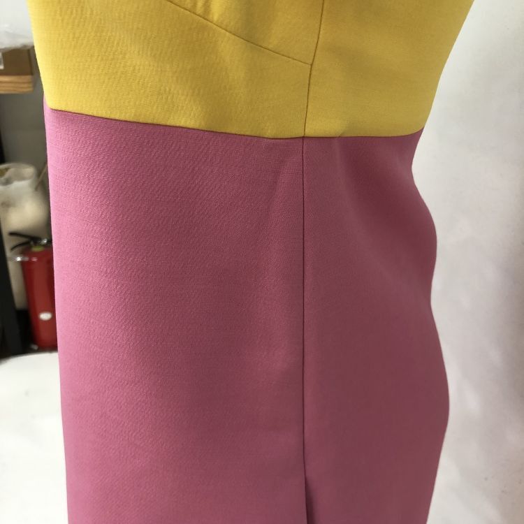 Valentino Valentino Color-blocked Wool Silk Midi Dress Size 38 Size XS / US 0-2 / IT 36-38 - 8 Thumbnail