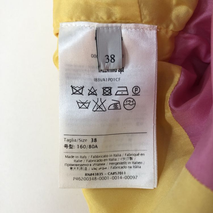 Valentino Valentino Color-blocked Wool Silk Midi Dress Size 38 Size XS / US 0-2 / IT 36-38 - 4 Thumbnail