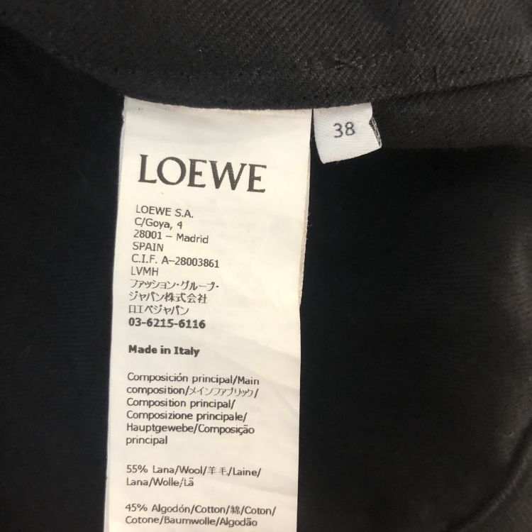 Loewe Loewe Black Wool Blend Jacket Size 38 Size XS / US 0-2 / IT 36-38 - 4 Thumbnail