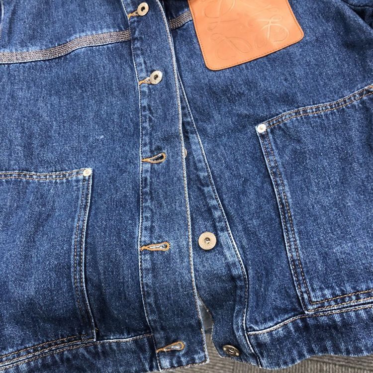 Loewe Loewe Leather Patch Denim Jacket Size 36 Size XS / US 0-2 / IT 36-38 - 6 Thumbnail