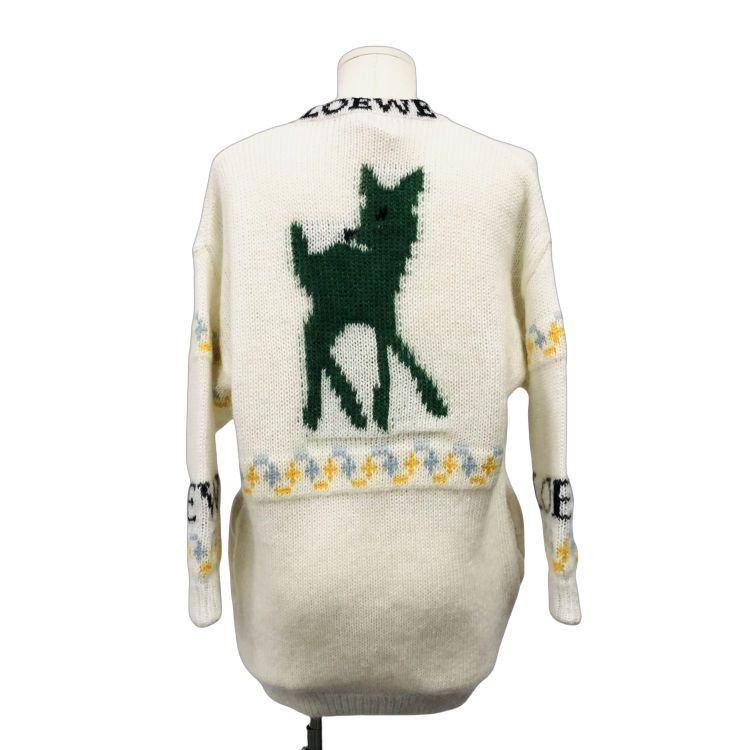 Loewe Loewe Deer Pattern Mohair Cardigan Size XS Size XS / US 0-2 / IT 36-38 - 2 Thumbnail