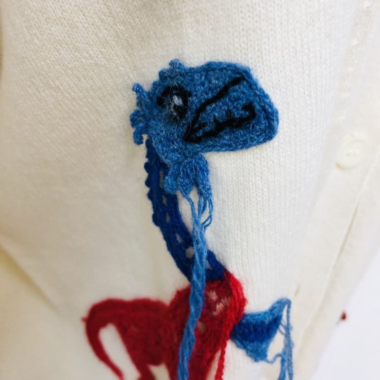 Loewe Loewe Embroidered Patch Cardigan Size M Size US M / EU 48-50 / 2 - 7 Thumbnail