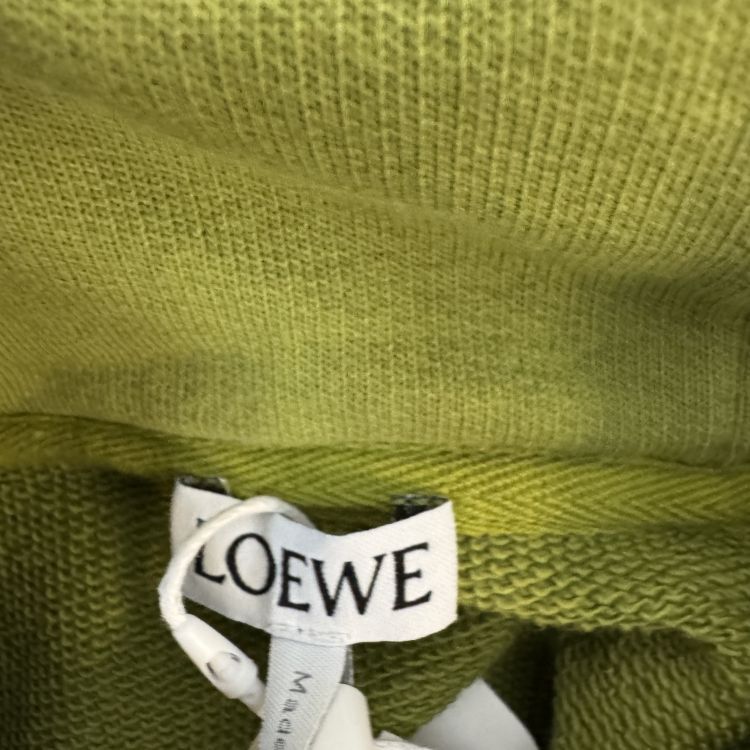 Loewe Loewe Green Leather Patch Hoodie Size S Size US S / EU 44-46 / 1 - 4 Thumbnail