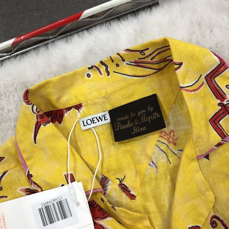 Loewe Loewe Paula's Ibiza Print Linen Shirt Size M Size US M / EU 48-50 / 2 - 5 Thumbnail