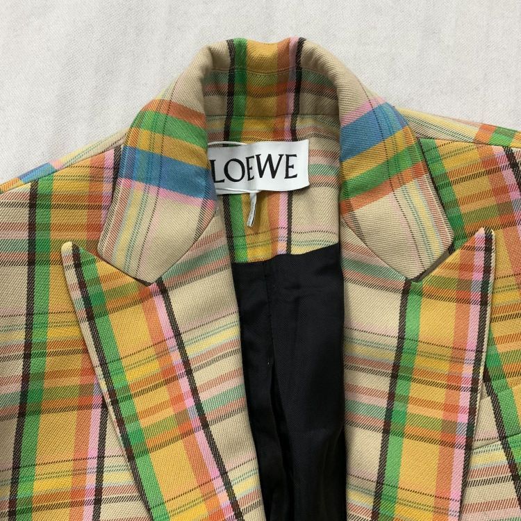 Loewe Loewe Plaid Blazer Size 36 Size XS / US 0-2 / IT 36-38 - 10 Thumbnail