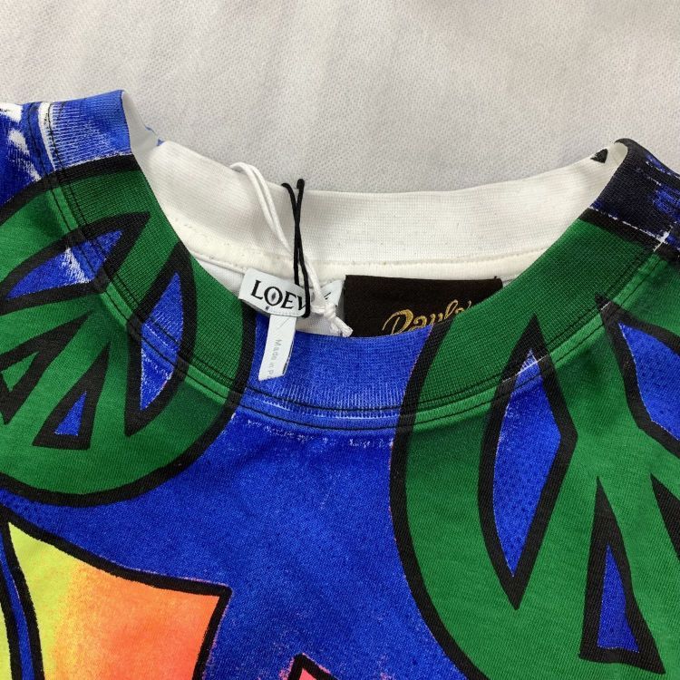 Loewe Loewe Paula's Ibiza Peace Print Crop T-Shirt Size M Size M / US 6-8 / IT 42-44 - 7 Thumbnail