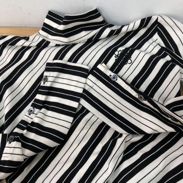 Loewe Loewe Striped Mock Neck Long Sleeve Top Size XS Size XS / US 0-2 / IT 36-38 - 11 Thumbnail