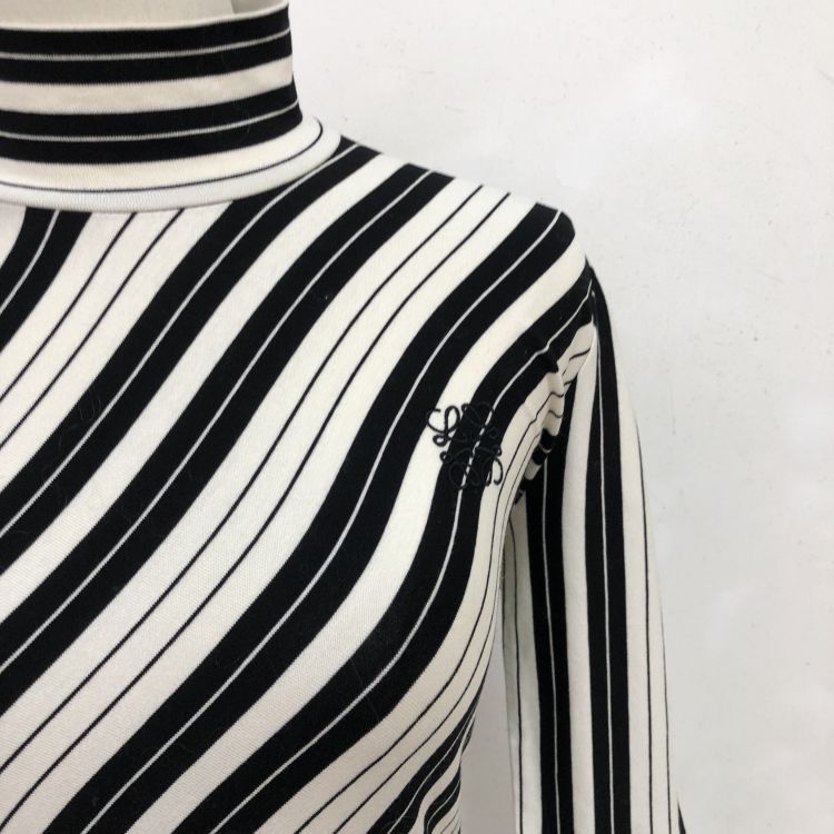 Loewe Loewe Striped Mock Neck Long Sleeve Top Size XS Size XS / US 0-2 / IT 36-38 - 6 Thumbnail