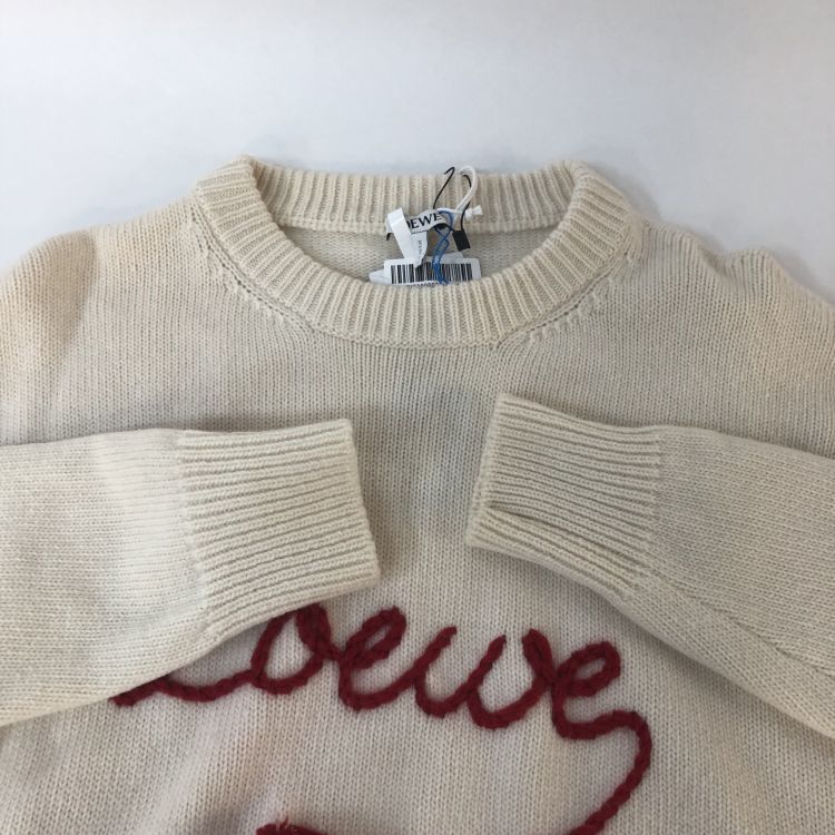 Loewe Loewe Red Embroidery Wool Sweater Size S Size S / US 4 / IT 40 - 9 Thumbnail