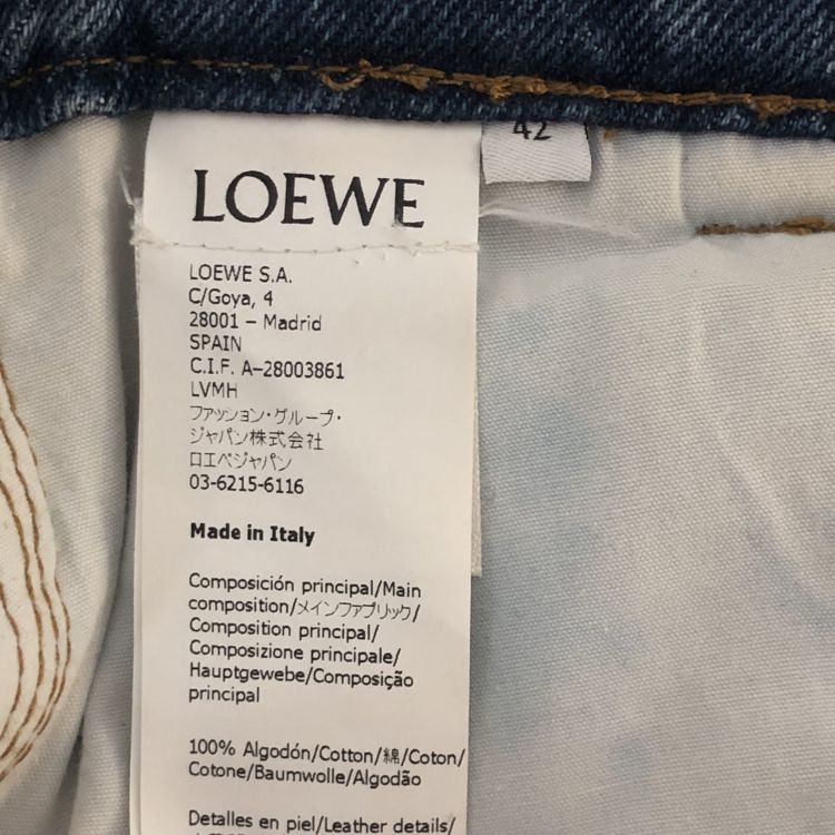 Loewe Loewe Cotton Denim Jeans Size 42 Size 28" / US 6 / IT 42 - 4 Thumbnail