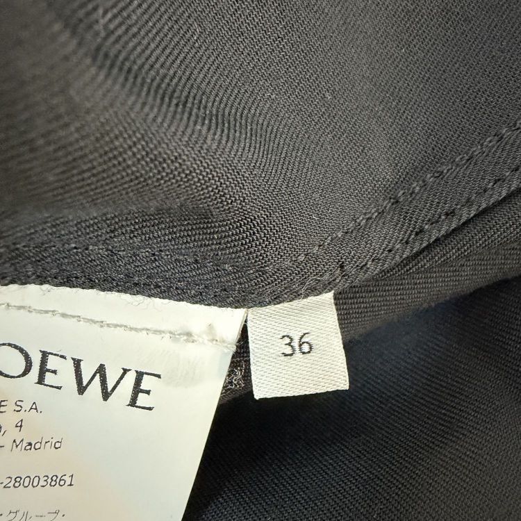 Loewe Loewe Black Viscose Blouse Size 36 Size XS / US 0-2 / IT 36-38 - 4 Thumbnail