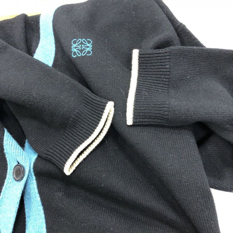 Loewe Loewe Embroidered Logo Cardigan Black Size S Size US S / EU 44-46 / 1 - 7 Thumbnail