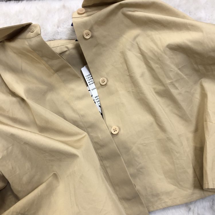 Loewe Loewe Beige Cotton Button Up Shirt Size 34 Size XXS / US 00 / IT 34 - 6 Thumbnail