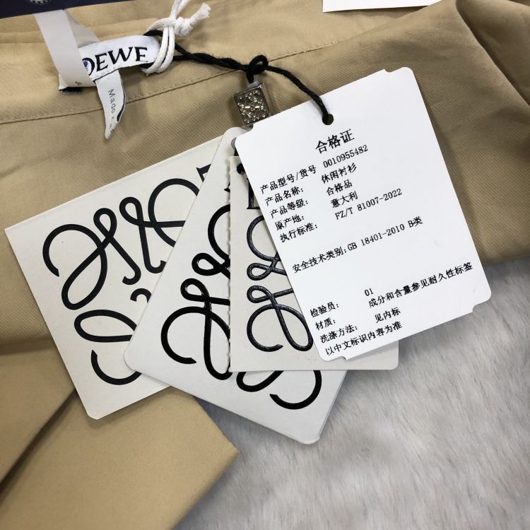 Loewe Loewe Beige Cotton Button Up Shirt Size 34 Size XXS / US 00 / IT 34 - 10 Thumbnail