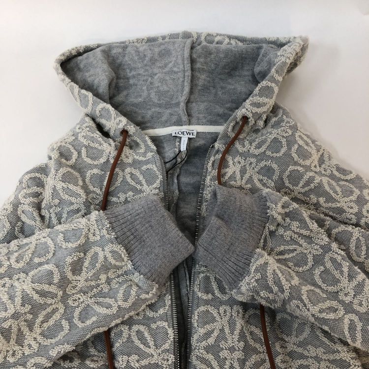Loewe LOEWE Anagram Jacquard Zip Hoodie Size S Size S / US 4 / IT 40 - 9 Thumbnail