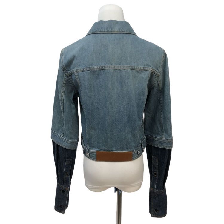 Loewe Loewe Contrast Denim Jacket Size 36 Size XS / US 0-2 / IT 36-38 - 2 Thumbnail