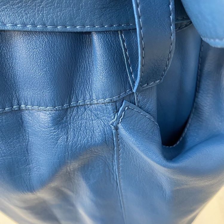 Loewe Loewe Blue Lambskin Tie Waist Coat Size 38 Size XS / US 0-2 / IT 36-38 - 10 Thumbnail