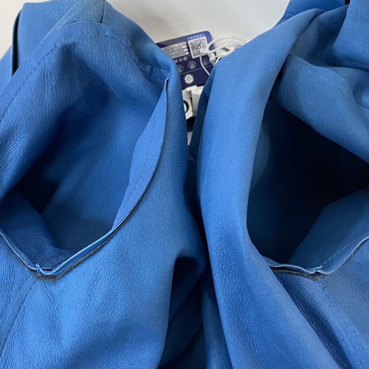 Loewe Loewe Blue Lambskin Tie Waist Coat Size 38 Size XS / US 0-2 / IT 36-38 - 12 Thumbnail