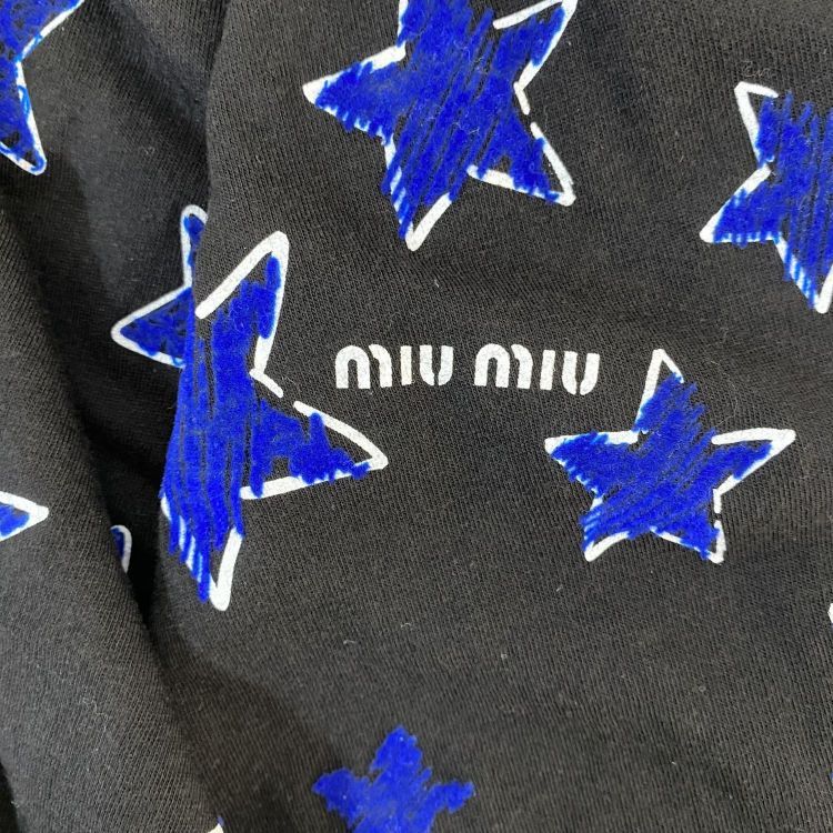 Miu Miu Miu Miu Star Pattern T-Shirt Size S Size S / US 4 / IT 40 - 6 Thumbnail