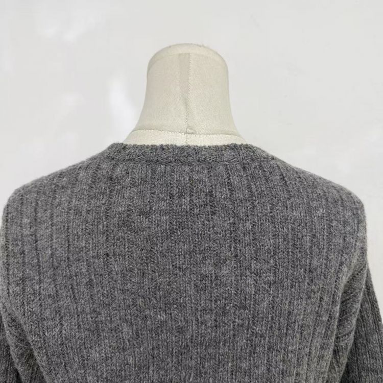 Miu Miu Miu Miu Grey Logo Knit Sweater Size 38 Size XS / US 0-2 / IT 36-38 - 11 Thumbnail