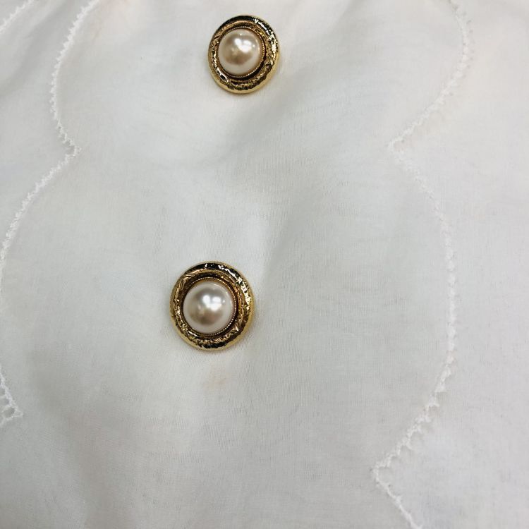 Miu Miu Miu Miu Two-Tone Pearl Button Dress Size 38 Size XS / US 0-2 / IT 36-38 - 8 Thumbnail