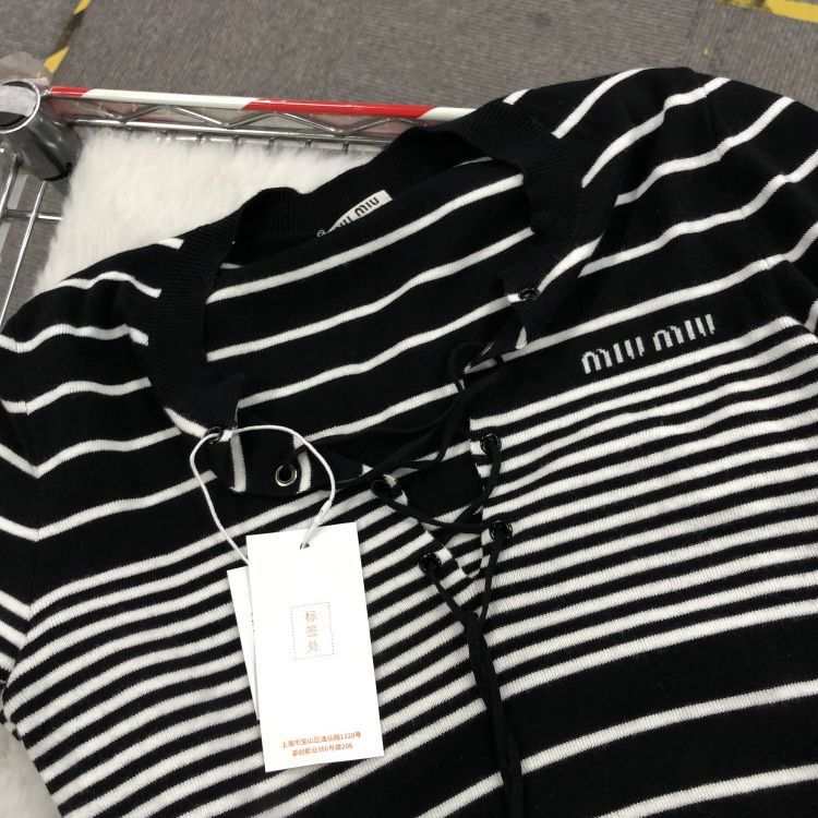 Miu Miu Miu Miu Striped Knit Dress Size 36 Size XS / US 0-2 / IT 36-38 - 6 Thumbnail
