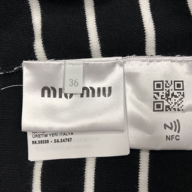 Miu Miu Miu Miu Striped Knit Dress Size 36 Size XS / US 0-2 / IT 36-38 - 4 Thumbnail