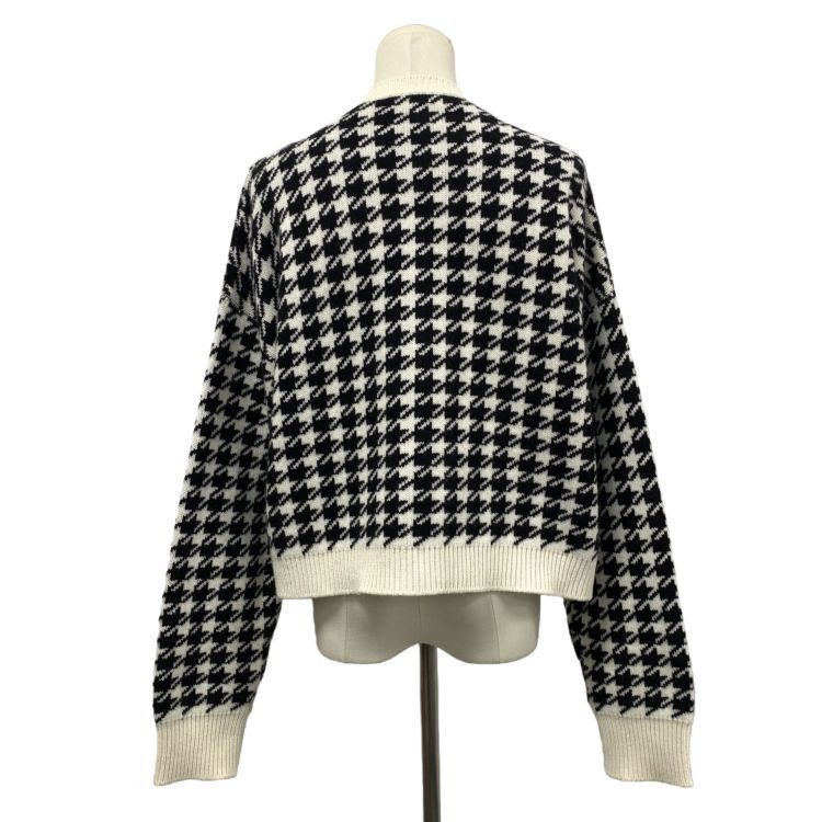 Miu Miu Miu Miu Houndstooth Cashmere Cardigan Size 40 Size S / US 4 / IT 40 - 2 Thumbnail
