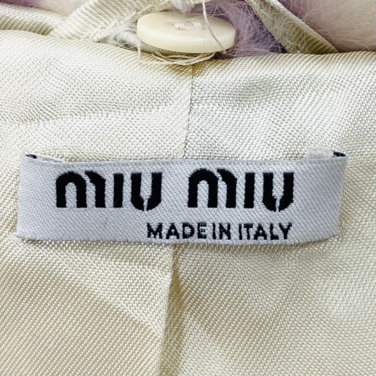 Miu Miu Miu Miu Wool Coat with Detachable Fur Collar Size 42 Size M / US 6-8 / IT 42-44 - 3 Thumbnail
