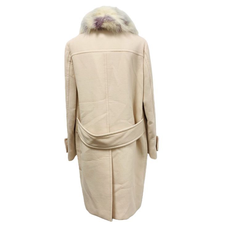 Miu Miu Miu Miu Wool Coat with Detachable Fur Collar Size 42 Size M / US 6-8 / IT 42-44 - 2 Thumbnail