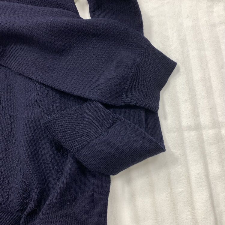 Miu Miu Miu Miu Navy Virgin Wool Cardigan Size 38 Size XS / US 0-2 / IT 36-38 - 8 Thumbnail