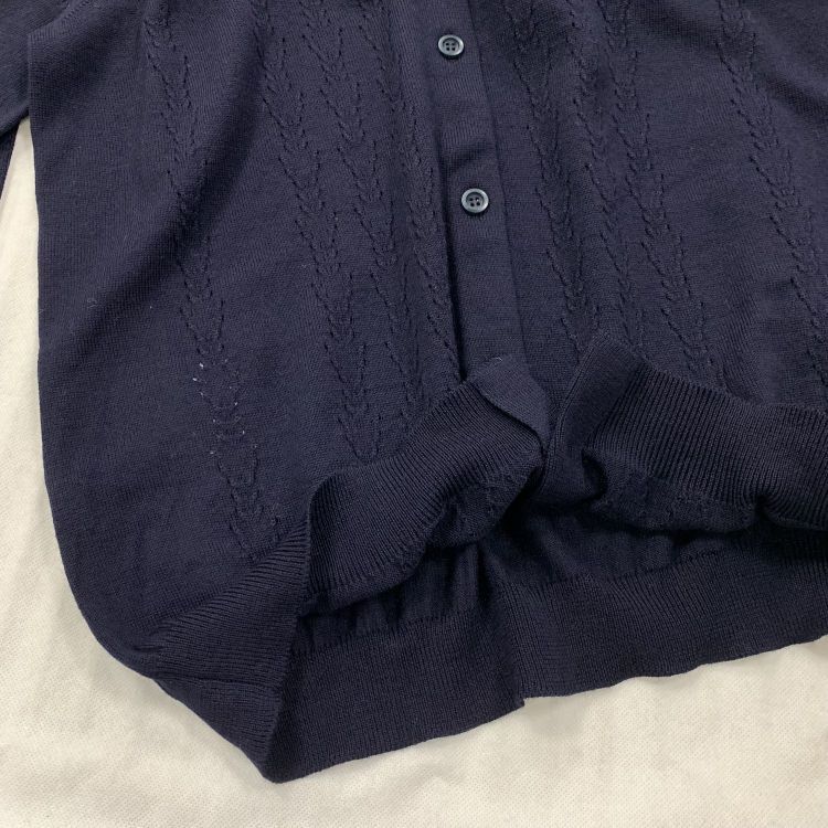 Miu Miu Miu Miu Navy Virgin Wool Cardigan Size 38 Size XS / US 0-2 / IT 36-38 - 7 Thumbnail