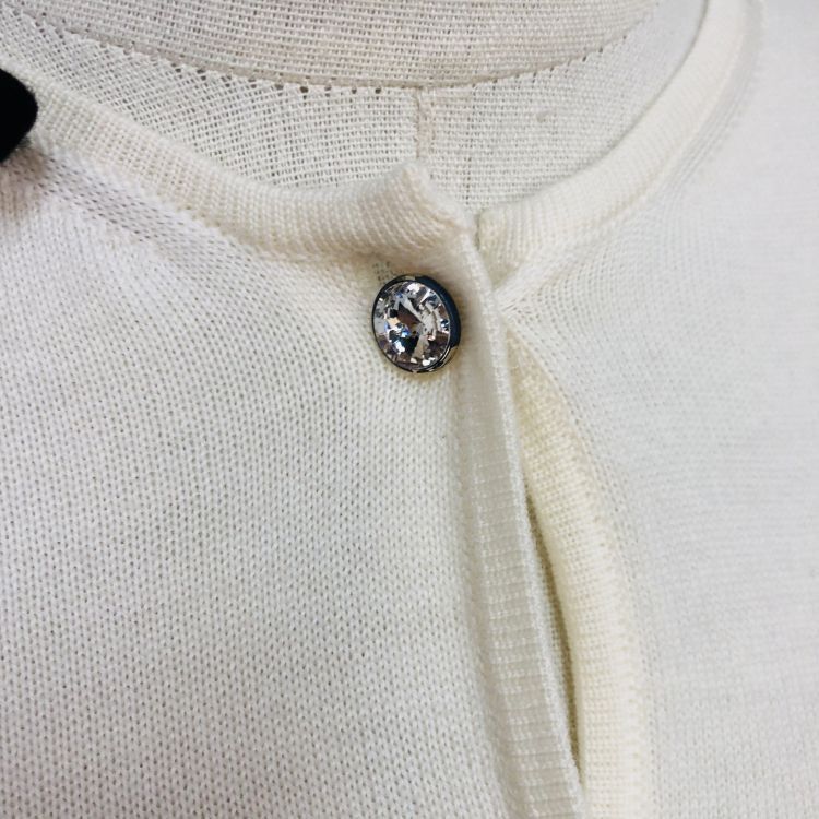 Miu Miu Miu Miu Crystal Button Virgin Wool Cardigan Size 38 Size XS / US 0-2 / IT 36-38 - 6 Thumbnail