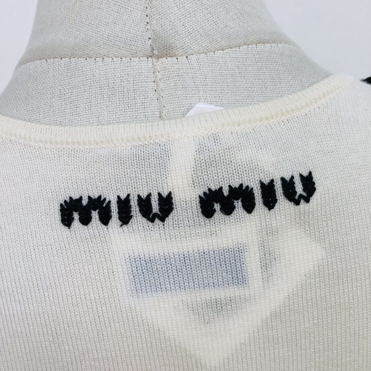 Miu Miu Miu Miu Crystal Button Virgin Wool Cardigan Size 38 Size XS / US 0-2 / IT 36-38 - 5 Thumbnail