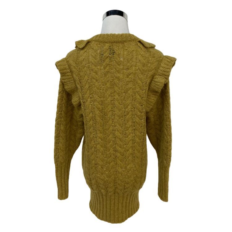 Miu Miu Miu Miu Cable Knit Ruffle Sweater Size 36 Size XS / US 0-2 / IT 36-38 - 2 Thumbnail