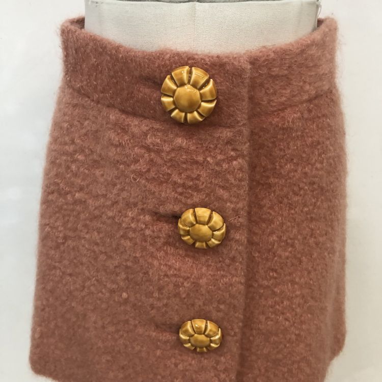 Miu Miu Miu Miu Mohair Button-Front Mini Skirt Size 42 Size 28" / US 6 / IT 42 - 6 Thumbnail