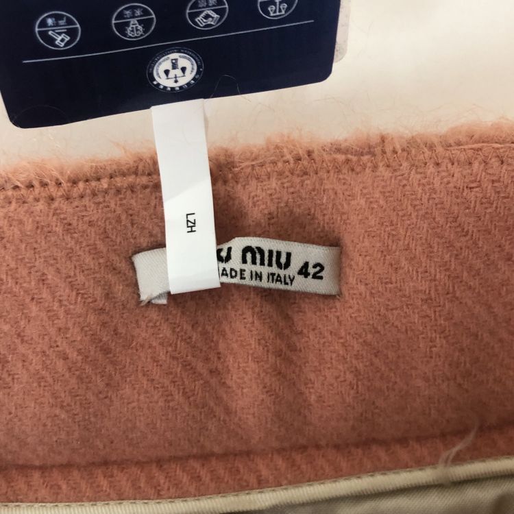 Miu Miu Miu Miu Mohair Button-Front Mini Skirt Size 42 Size 28" / US 6 / IT 42 - 3 Thumbnail