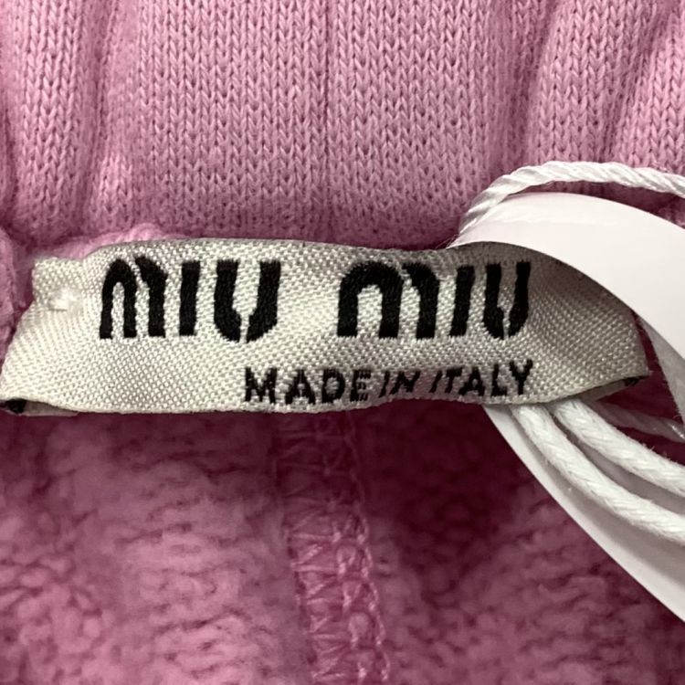Miu Miu Miu Miu Pink Logo Embroidered Sweatpants Size 38 Size 26" / US 2 / IT 38 - 3 Thumbnail