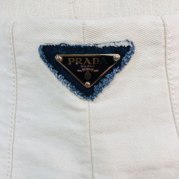 Prada Prada Triangle Logo Trim Shorts Size 42 Size 28" / US 6 / IT 42 - 8 Thumbnail