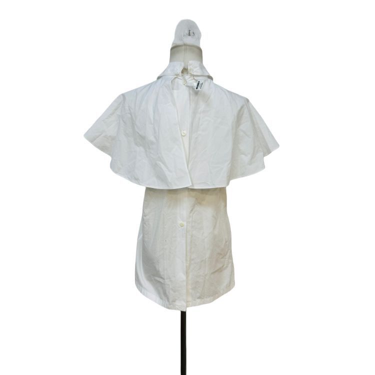 Prada Prada White Cotton Blouse Size 40 Size S / US 4 / IT 40 - 2 Thumbnail