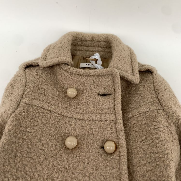 Prada Prada Textured Wool Mohair Blend Coat Beige Size 42 Size M / US 6-8 / IT 42-44 - 5 Thumbnail