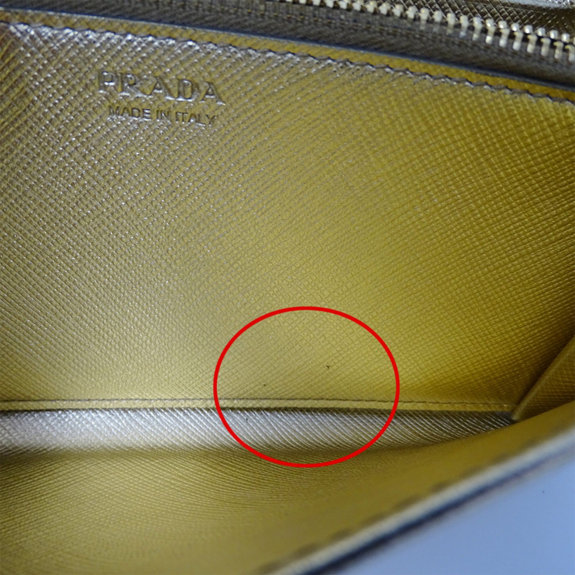 Prada Prada Women's Wallet, Brand Name Long Saffiano Leather, Metal, Gold, 1MH132 Size ONE SIZE - 14 Thumbnail
