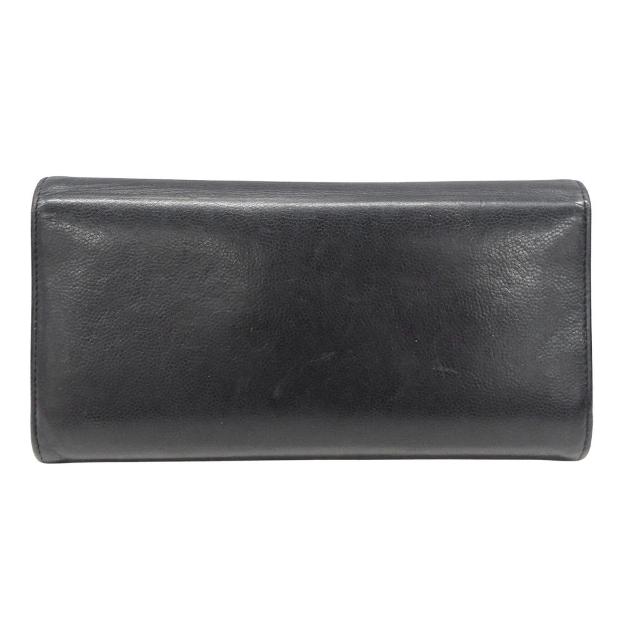 Chanel Chanel Women's Wallet, Brand Name Long Leather, Black, Silver Hardware, Flap Closure Size ONE SIZE - 2 Thumbnail